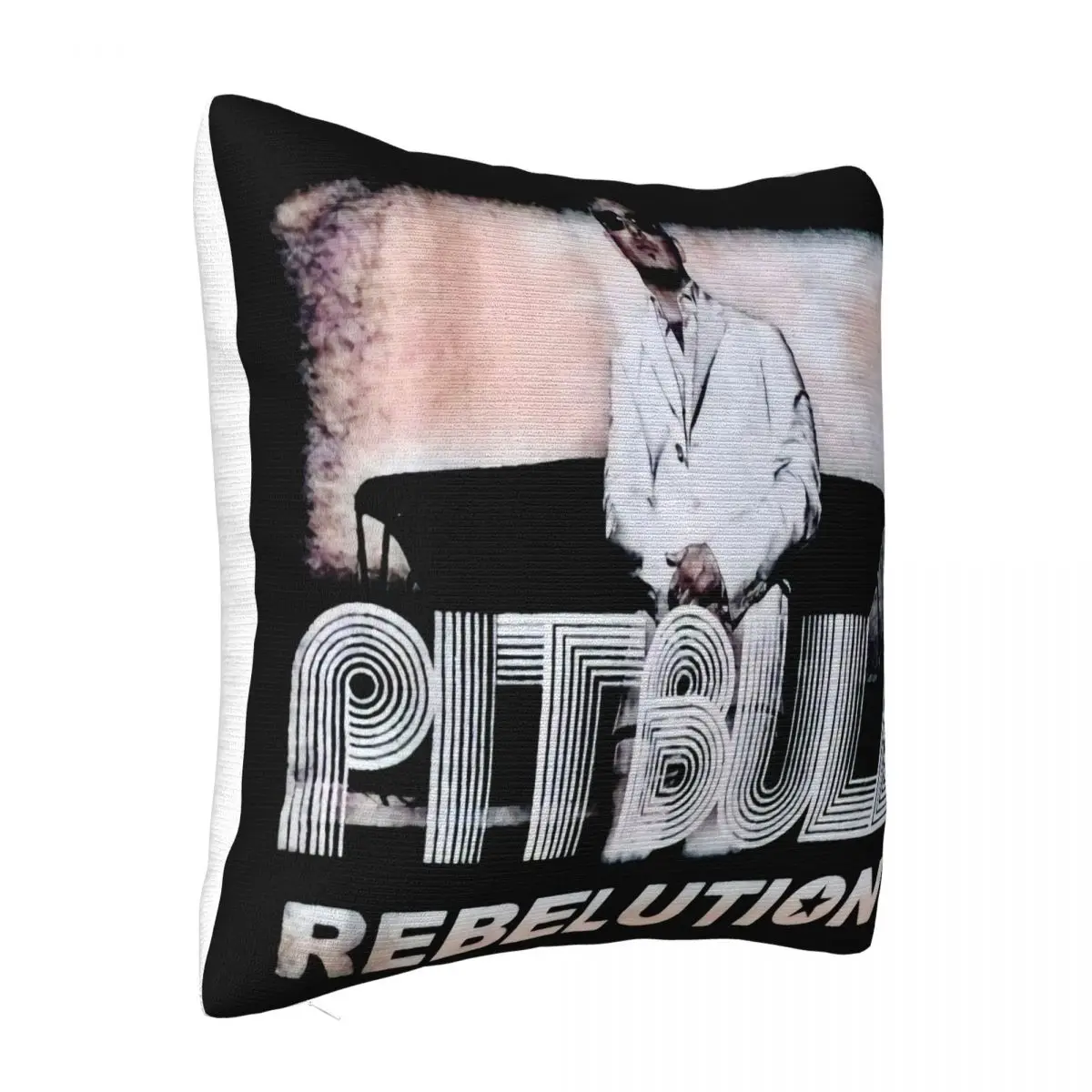 Short With Pitbull Rebelution Writing In Black For Men Personalized New Design Game Women Pillow Case