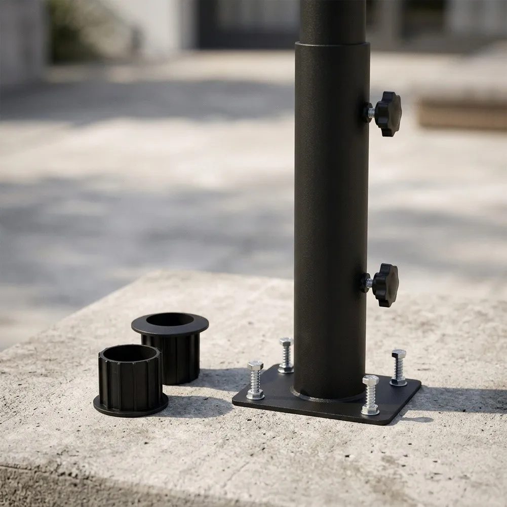 for parasol Standpipe with Reducing Sleeves for Ring 483832mm Stable Umbrella for base Support for Outdoor Use on Multiple Types