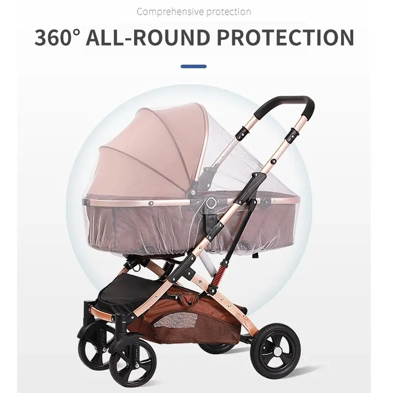 1 個ベビーカー蚊帳フルカバー一般モデル光通気性持ち運びが簡単暗号化メッシュ蚊帳