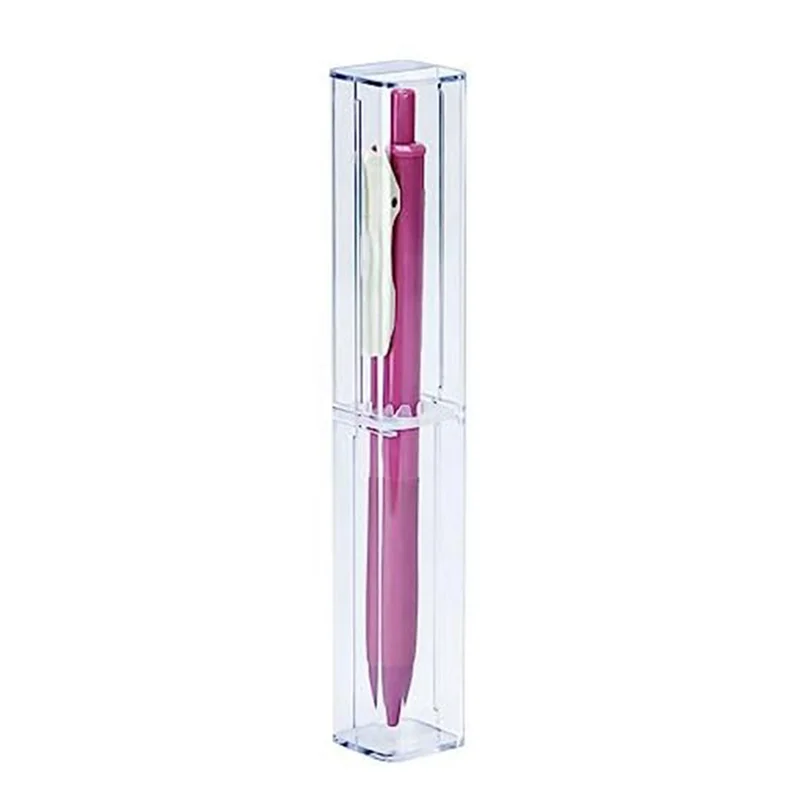 

50Pcs Clear Acrylic Pencil Case, Reusable Pen Gift Box Empty Plastic Pen Storage Container Pencil Packaging Box Set