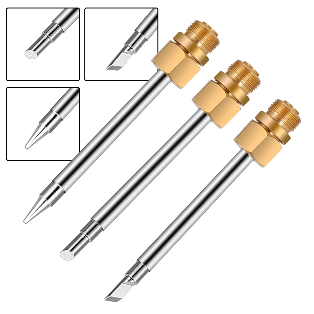 1pc Lötkolbenspitze 510 Interface 15W Kupfer Eisenspitzen USB-Schweißspitzen Zubehör Teile B C K Lötwerkzeuge