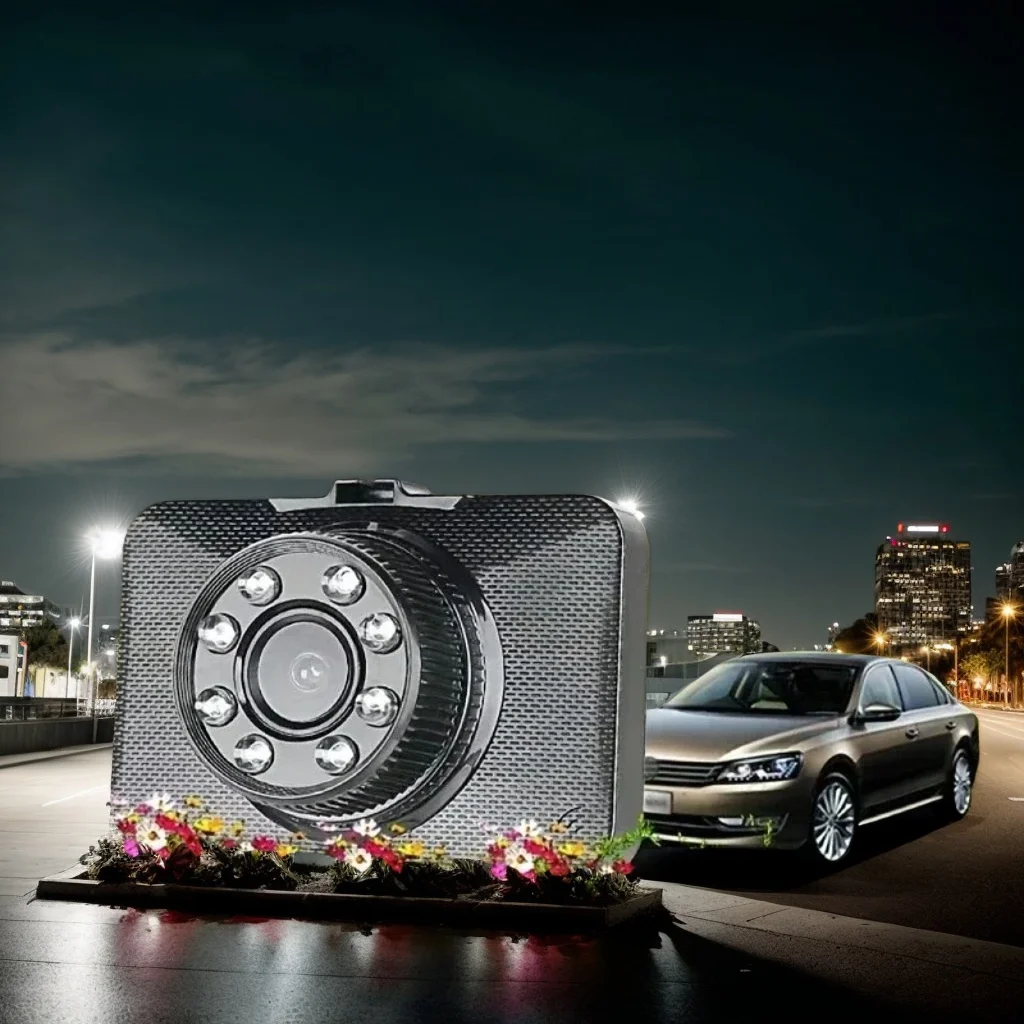 

2,4-дюймовый автомобильный видеорегистратор - инфракрасный монитор ночного видения для парковки, видеорегистратор для вождения в черном коробке Q11