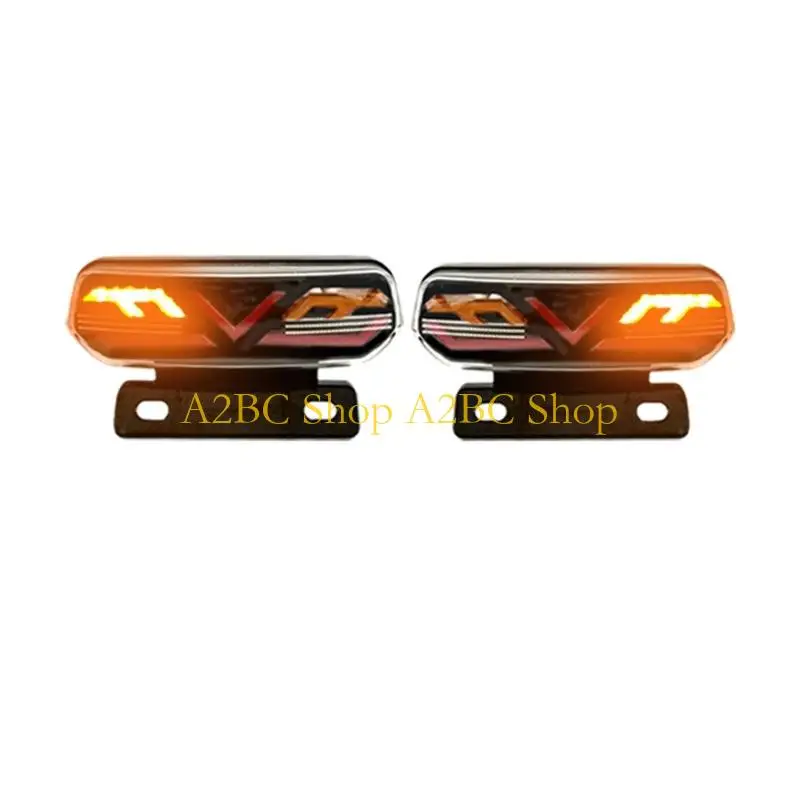 A2BC Waterproof ABS Motorcycle Tail Light Assembly 12V High Intensity LED Brake Lamp Comprehensive Fit Design