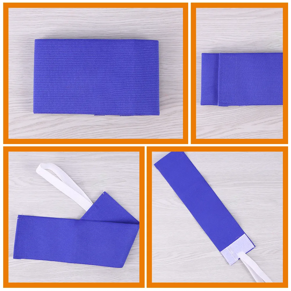 2Pcs Soccer Captain Armband Youth Kids Adjustable Sticky Style Thickened Nylon Comfortable Team Sport Arm Band Football