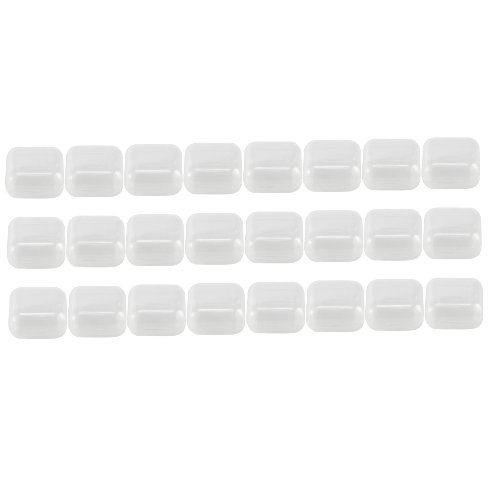 24Pcs Small Clear Plastic Beads Storage Containers Box with Hinged Lid for Storage of Small Items Crafts Hardware