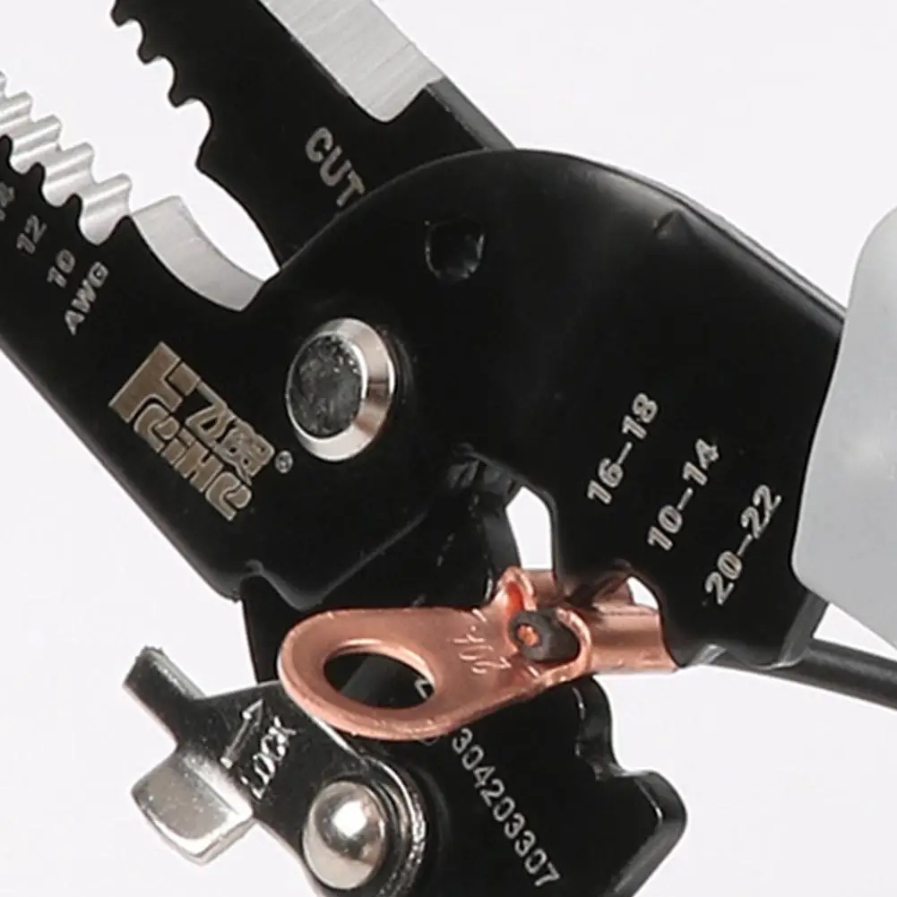 Imagem -05 - Multifuncional Wire Stripper e Alicate de Friso para Eletricistas Fio de Fibra Óptica Puxando e Cortando Alicate de Cabo