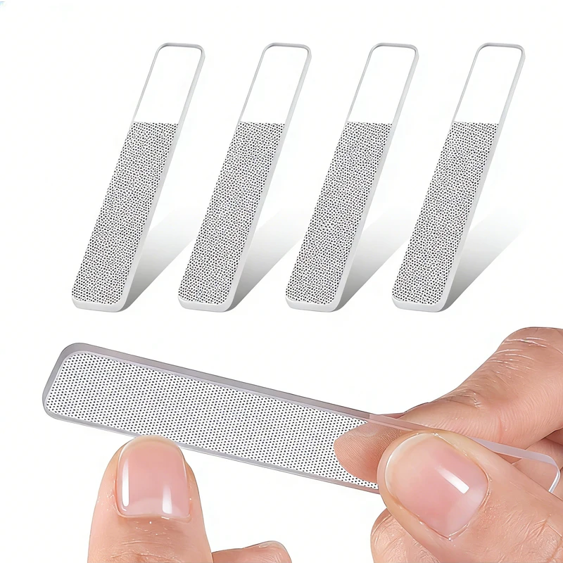 

1PC Professional Nano Glass Nail Files for Fingernails Toenails Durable Washable Manicure Pedicure Buffer Strip for Long-Lasting