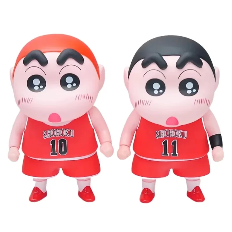 Figura de Ação Anime Crayon Slam Dunk, Shin-Chan Cos, Modelo de Coleção Manga, Ornamentos Kawaii, Presente Infantil, 23cm