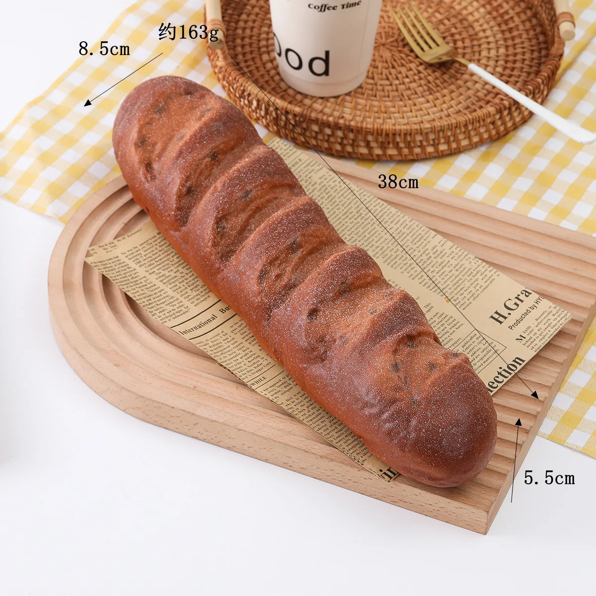 Simulation Brot Künstliche Lebensmittel Bäckerei Dessert Konditorei Shop Hotel Dekor Bagel Croissant Baguette Gefälschte Roggen Brot Modell – Detail 2