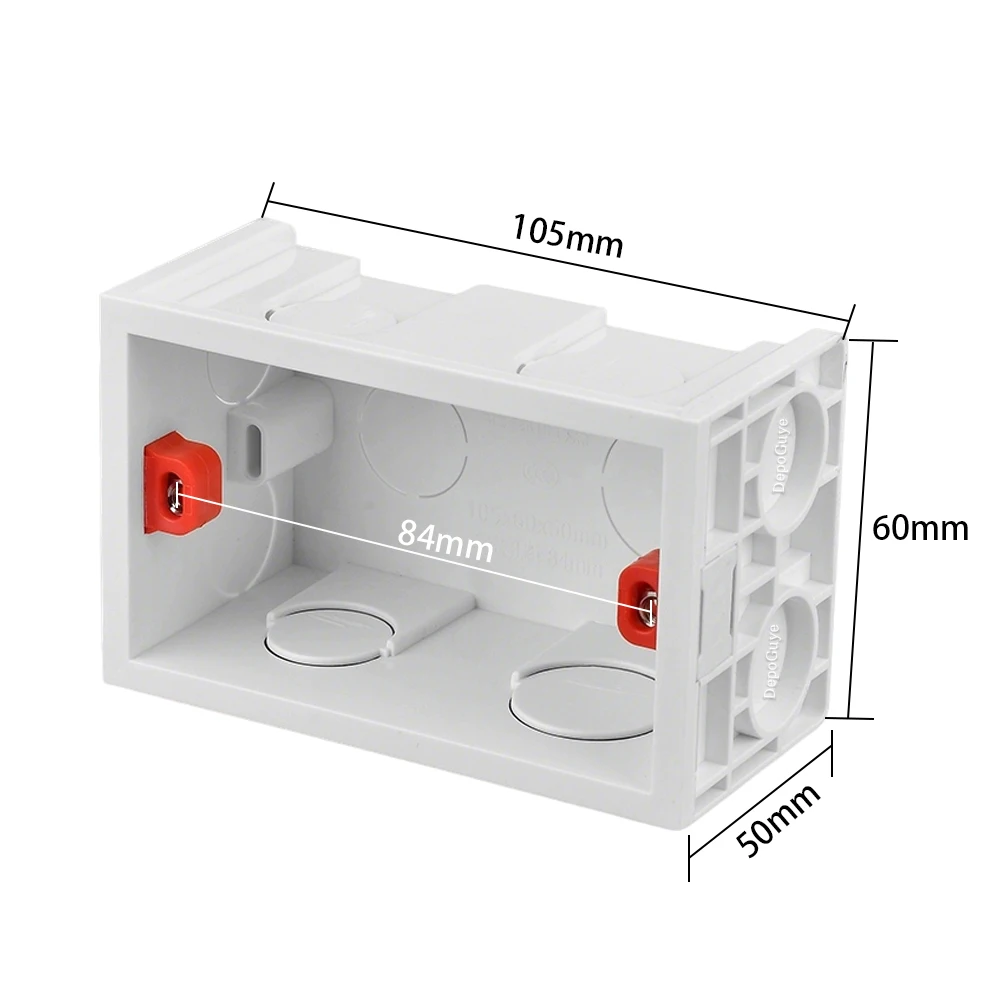 الولايات المتحدة المكسيك القياسية 118 نوع أخفى أسفل تصاعد صندوق الجدار التبديل المقبس كاسيت صندوق سفلي مخفي