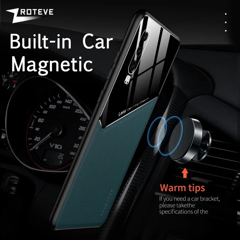 For HuaweiP30 Case Zroteve PU Leather Car Magnetic Hard PC Cover For Huawei P30 Lite P 30 P30Pro P30Lite Shockproof Phone Cases