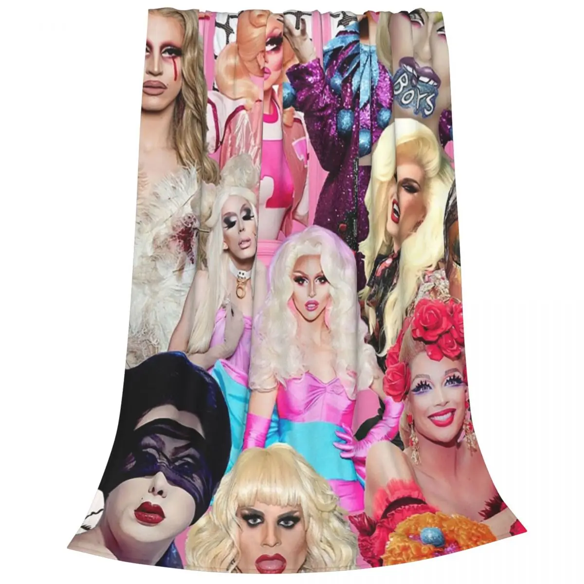 Rupaul Drag Race Collage Blankets Fleece Lightweight Sofa Throw Blankets For Couch Bedding Travel Throws Bedspread Quilt