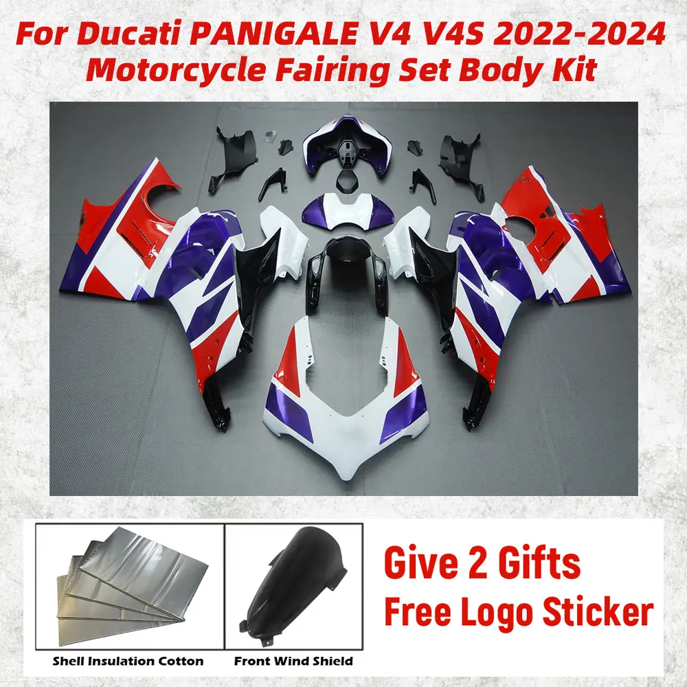 

For Ducati Panigale V4 V4s S 2022 2023 2024 22-24 New ABS Motorcycle Bike Fairings Set Body Kit Bodywork Set Shell Injection 104