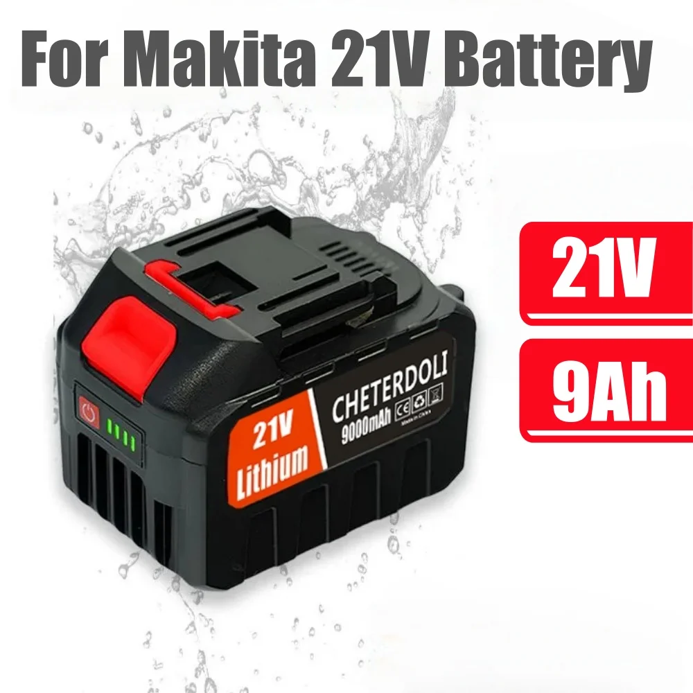 

Upgraded 18V 6.0Ah High Capacity Li ion Battery for Makita Cordless Drill Brushless Wrench Screwdriver Replacement Aleiavy