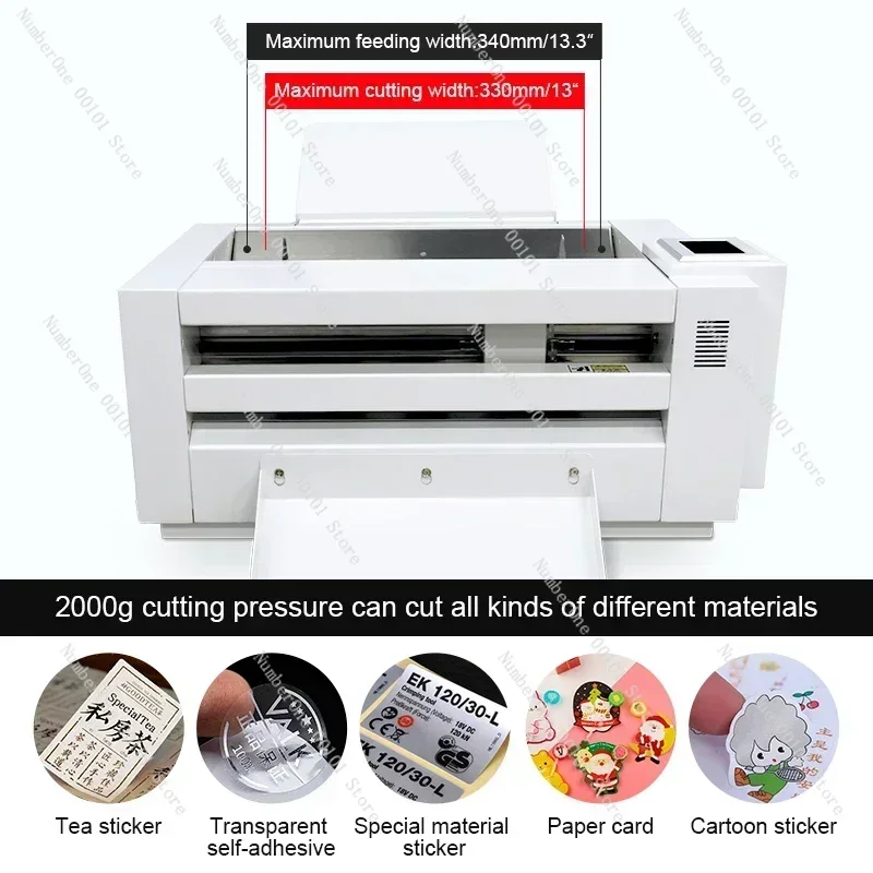 Servo Motor Auto Feeding Sheet Label Cutter A3 A3+ Paper Cutting Machine CCD Fast Cutting Speed Label Sticker Cutter Plotter