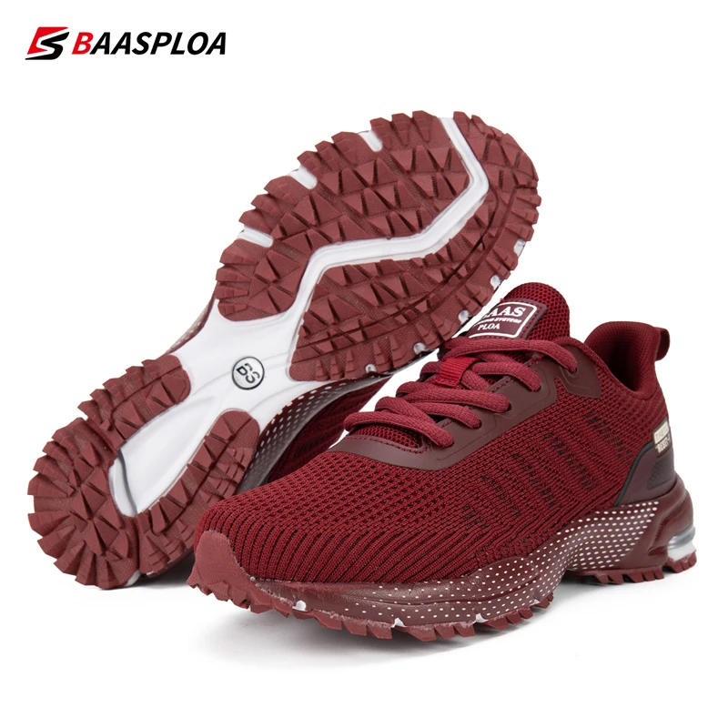 Baasploa Sparing New Marathon Running Shoes for Women Wear Resistant and Antiskid Sport Sneaker Lightweight Female Walking Shoes