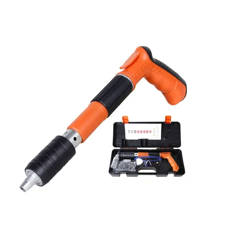 

Mini Ceiling Fastening Tool Electric Wall Concrete Fixing Nail Gun Manual Silencer Nailer