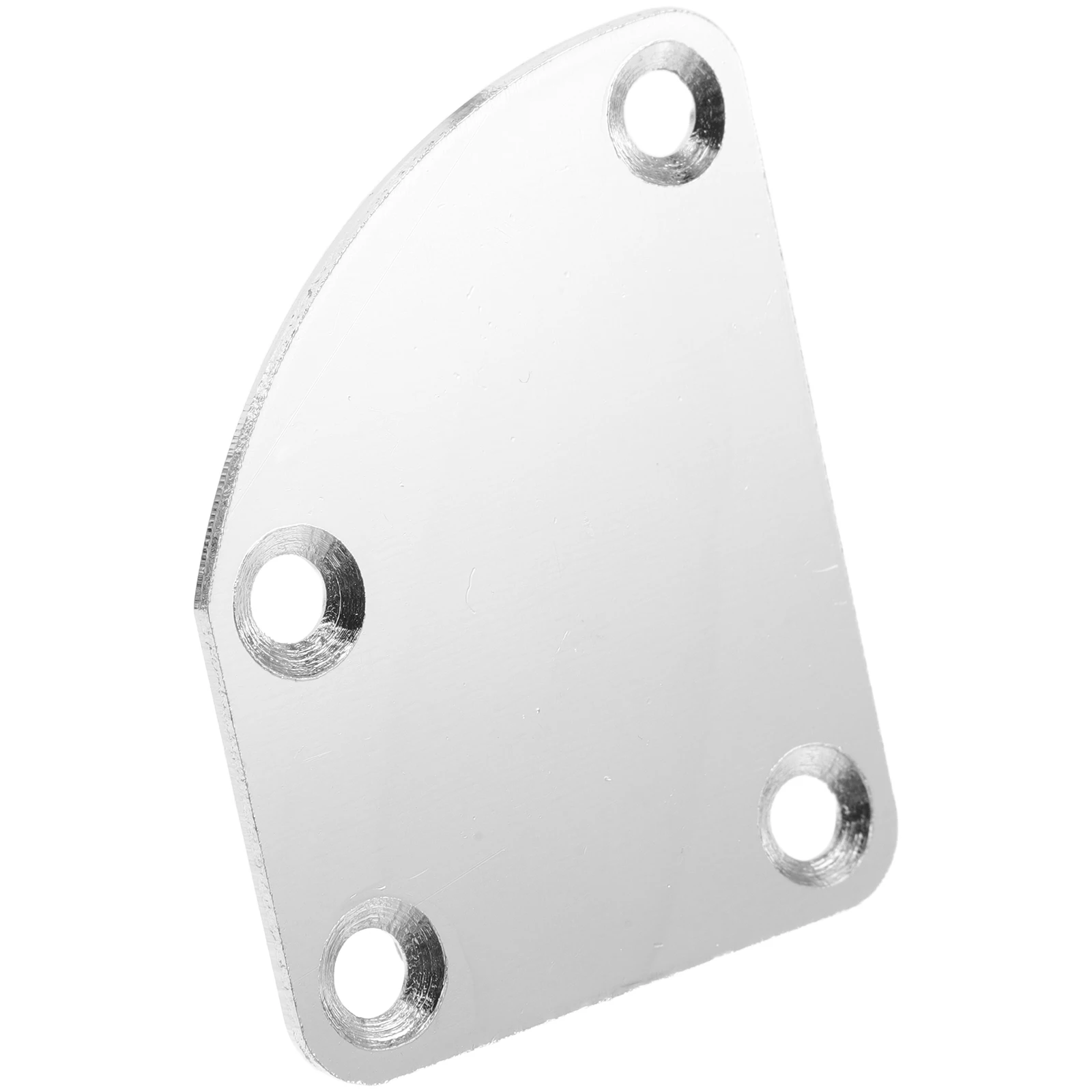 

1 Set Electric Guitar Neck Plate With Screws Curved Semi-Round Replacement Strengthening Metal Back Mounting Joint Plate For