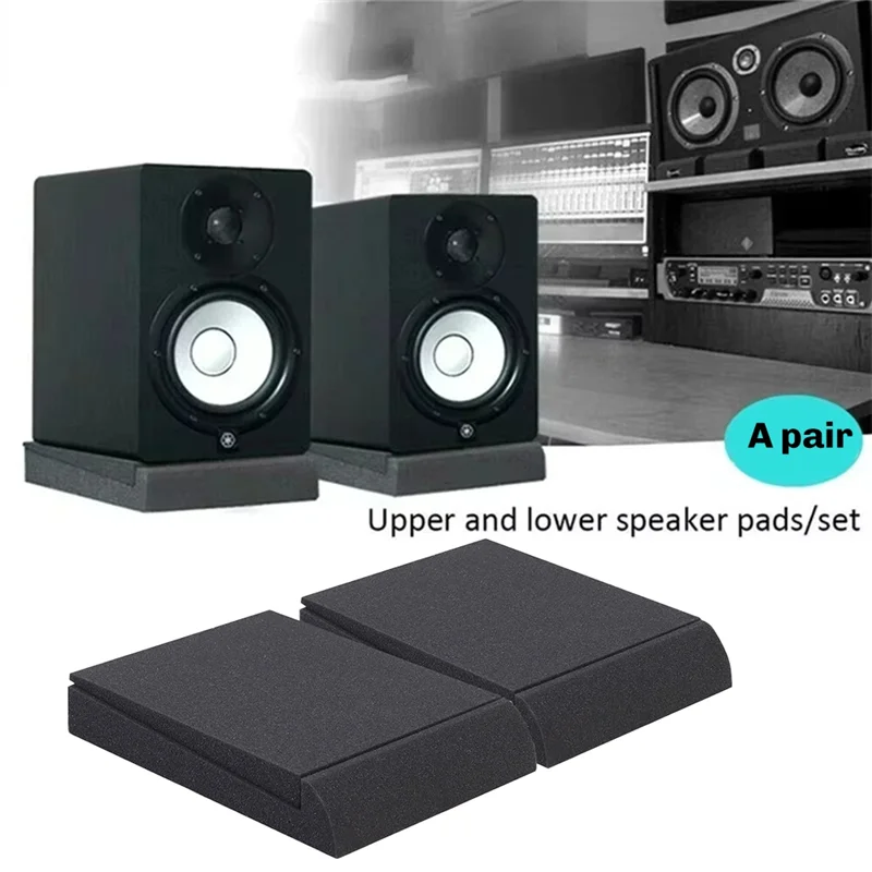 Y45A-スタジオモニター用フォームパッドスピーカー分離クッションスピーカースタンドとピアノルーム用の消音