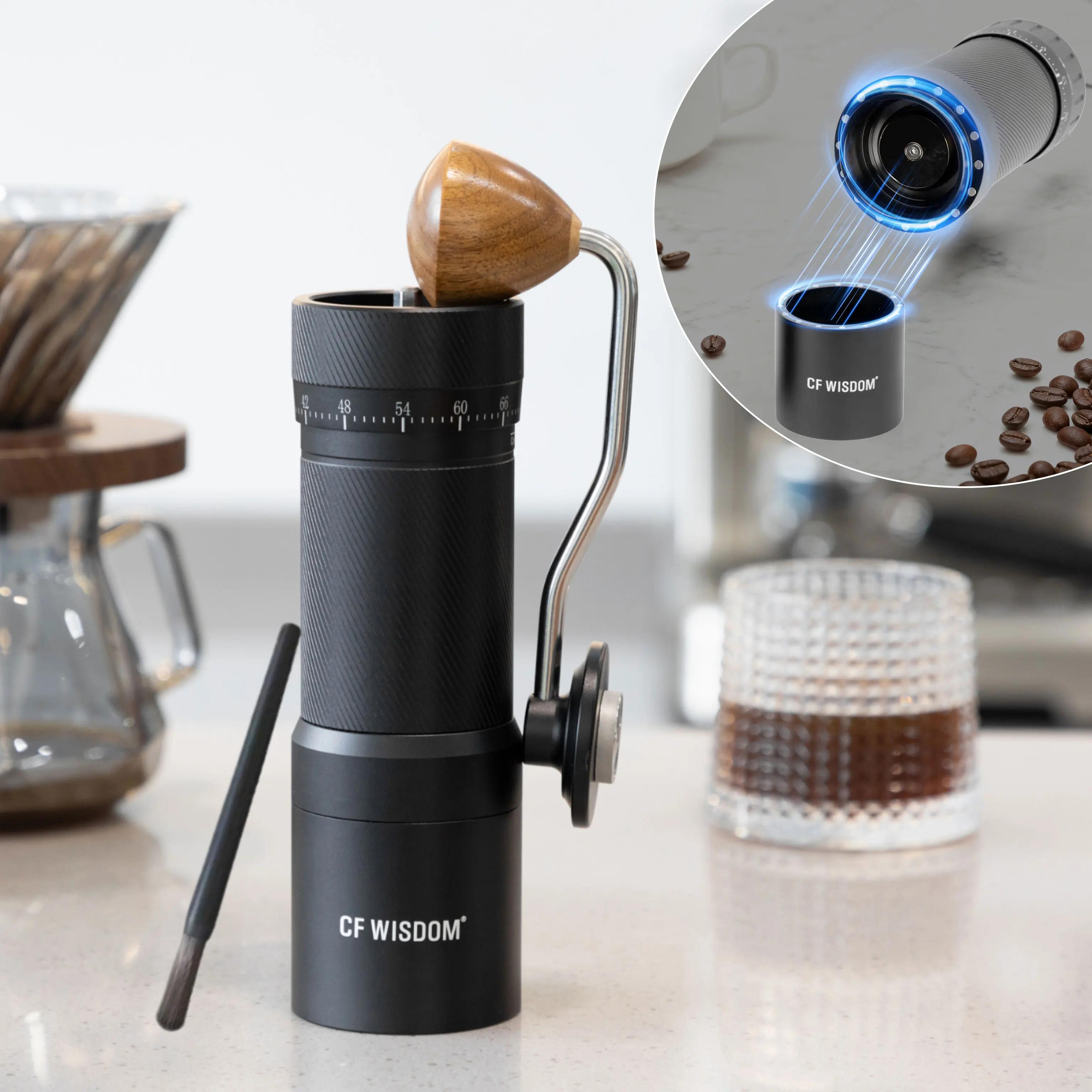 

Coffee Grinder Coffee Bean Grinder Manual Coffee Grinder Portable Coffee Grinder with Gift Box for Thanksgiving Christmas