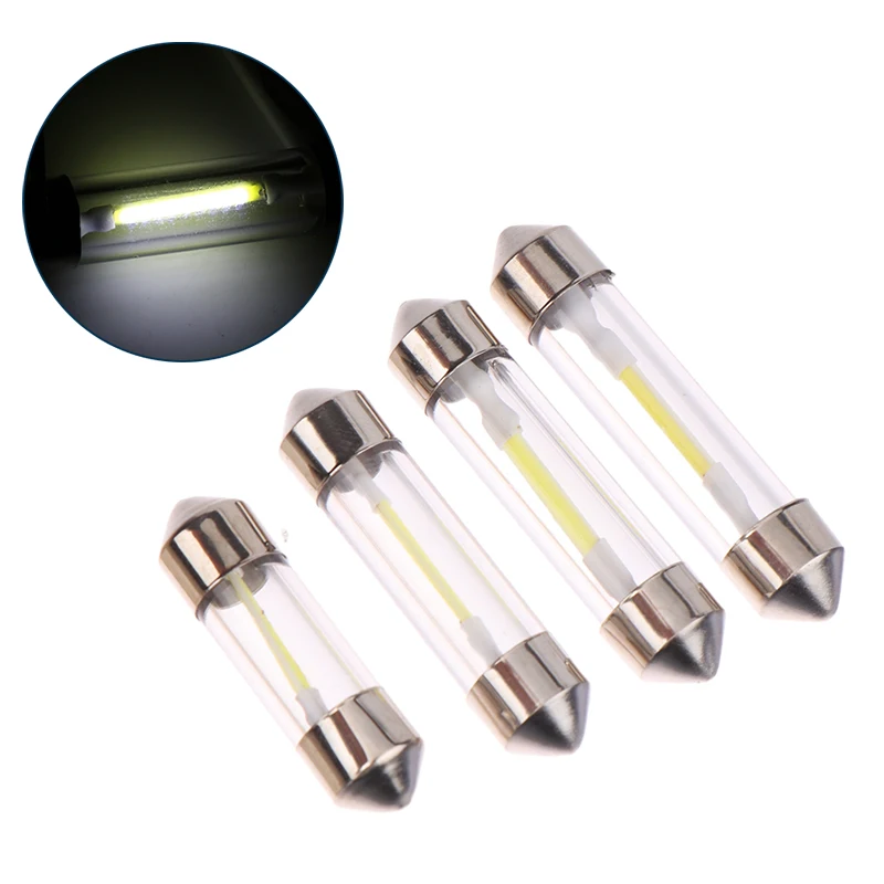 Bombillas de festón Led para Interior de maletero, lámpara de señal para puerta, luz de lectura blanca, 31MM, 36MM, 39MM, 41MM, C5W, C10W