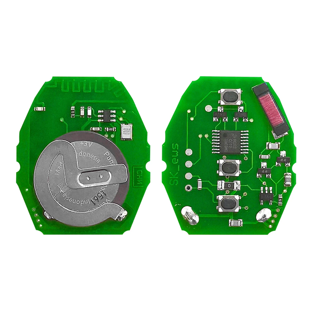 XNRKEY 3 Button ML2020 Battery Circuit Board 315/433Mhz for BMW 3 5 X series 7S E38 E39 E46 Rechargeable Remote