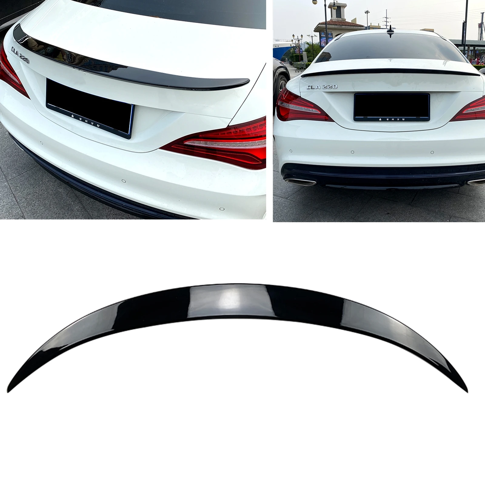 

Rear Trunk Lid Spoiler Wing For Mercedes-Benz CLA Class C117 2013-2019 CLA180 CLA200 CLA250 CLA45 AMG Sedan 4 Door Splitter Lip