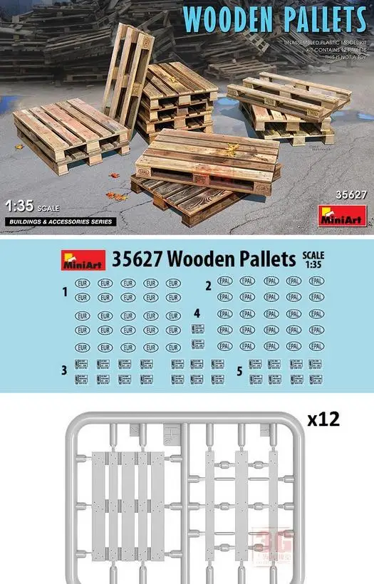 MiniArt 35627 1/35 Scale WOODEN PALLETS