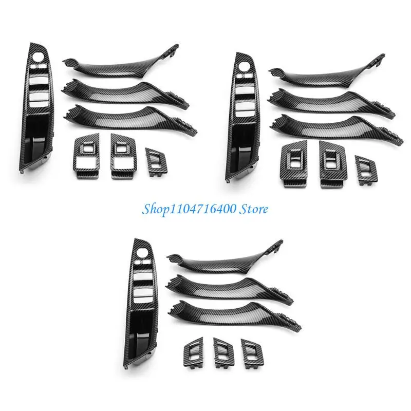 

y1gd 7pcs Armrest Panel Inner Window Lift Switch Door Handle Trim for -F10