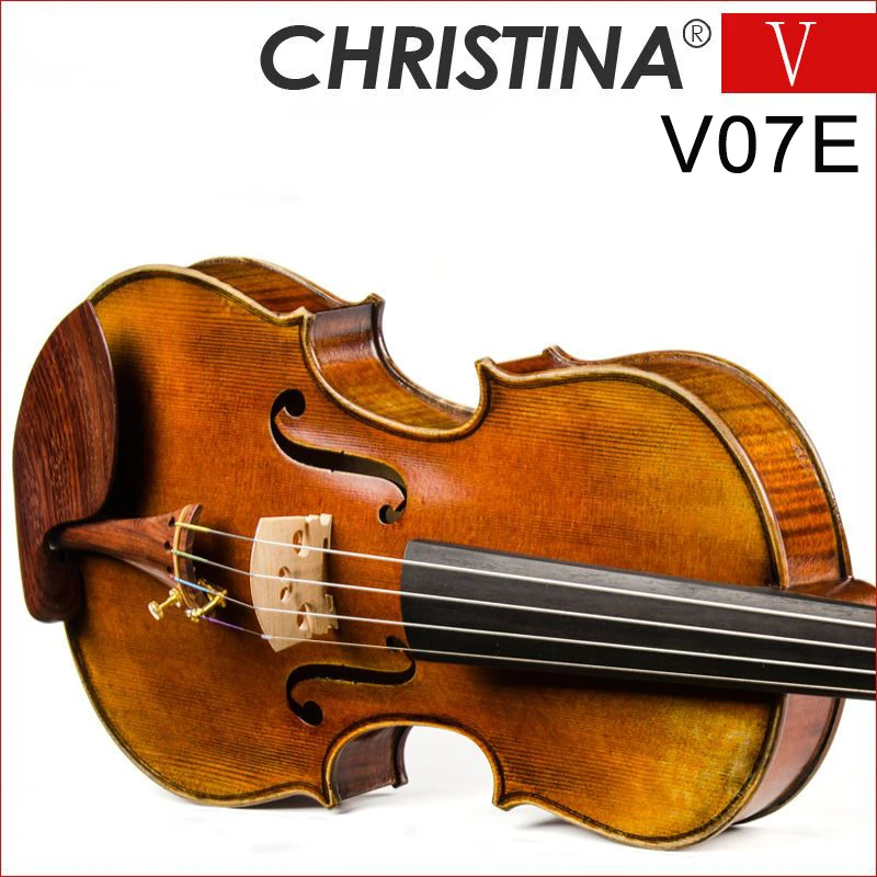 

famous brand Violin Christina V07E 4/4 Stradivarius 1716 Italian Retro Oil varnish Professional Handmade Violino Musical Instrum