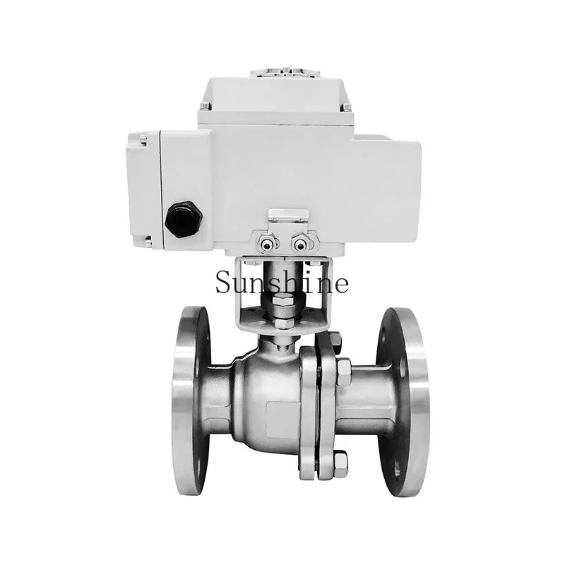 

Q941F-16P electric flange stainless steel ball switch type adjustment type Lianggong valve DN100