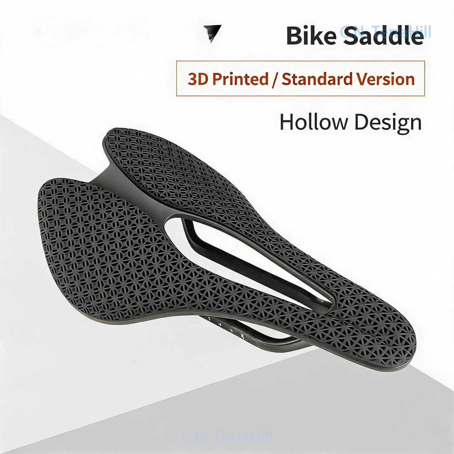 Ergonomic 3D Printed Carbon Fiber Bike Saddle for Road Mountain Bicycle, Bicycle Seat Cushion