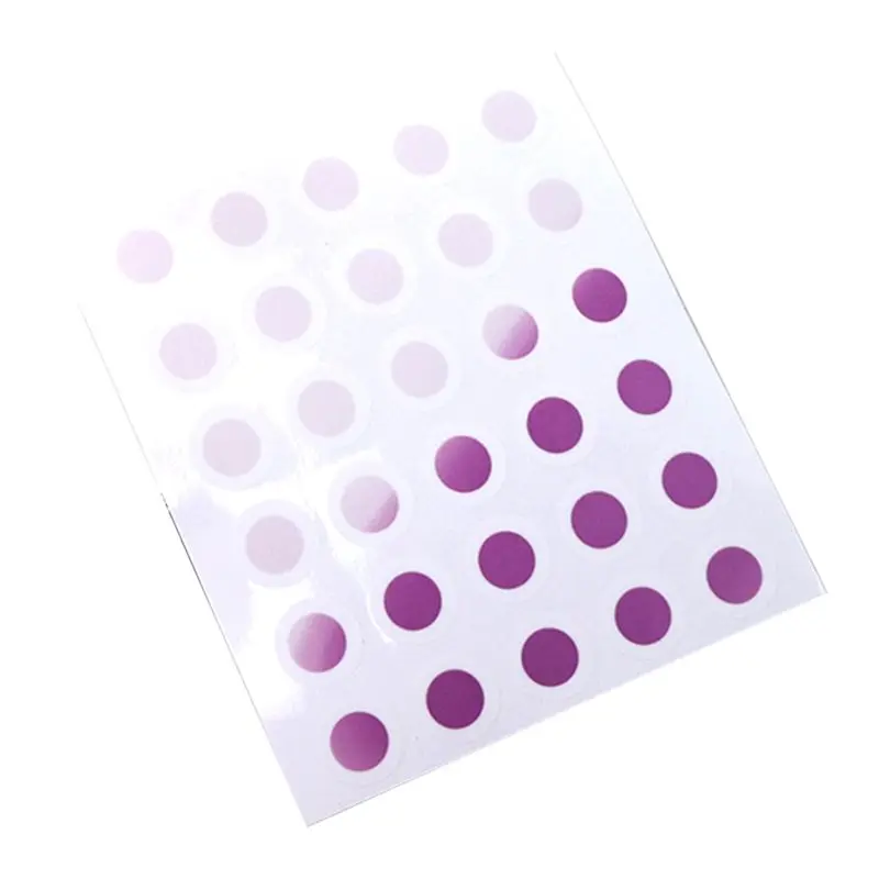 ملصقات A38F للأشعة فوق البنفسجية، رقعة شمسية للوقاية من الشمس، ملصقات دائرية الشكل مقاس 15 مم للحماية من الأشعة فوق البنفسجية باللون الأرجواني (عبوة من 300 قطعة)