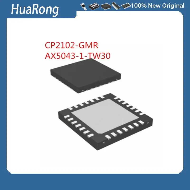 5PCS/LOT       CP2102-GMR    CP2102       AX5043-1-TW30     AX5043      QFN28