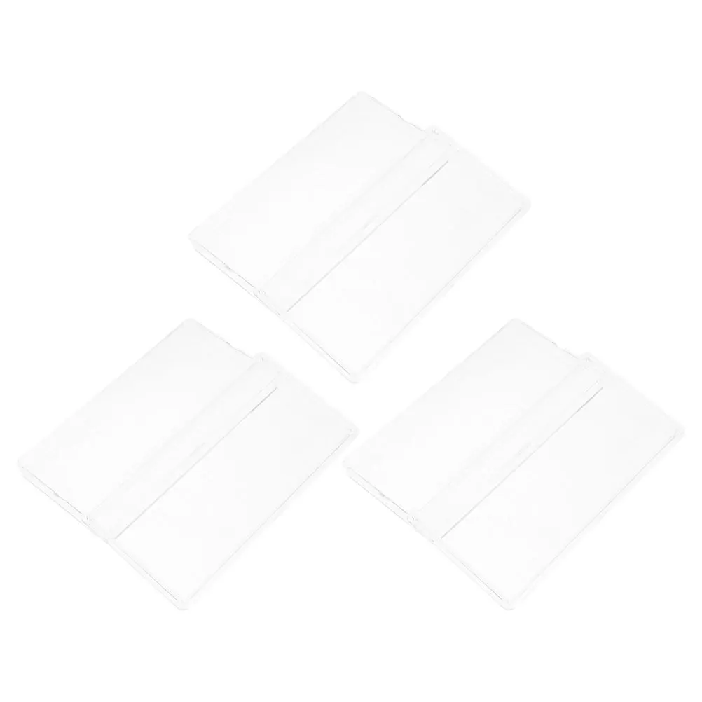 3Pcs Currency Holder with 100-Slot Clear Sleeves Plastic Banknote Organizer Box for Money Collection Storage Display Use