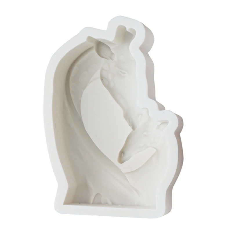 Practical Equine Double Heads Sturdy Silicone Mold Portable for Unique Creation and Artisanal Home Decoration