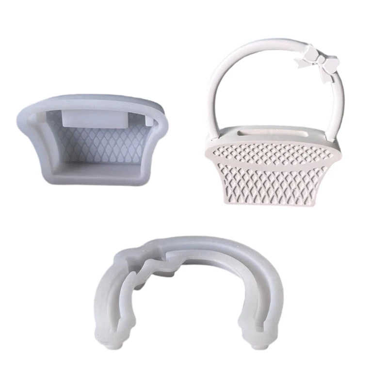 Artisanal Silicone Basket Mold Reusable Craft Tool For Resin Casting Decorative Centerpieces Wall Ornaments