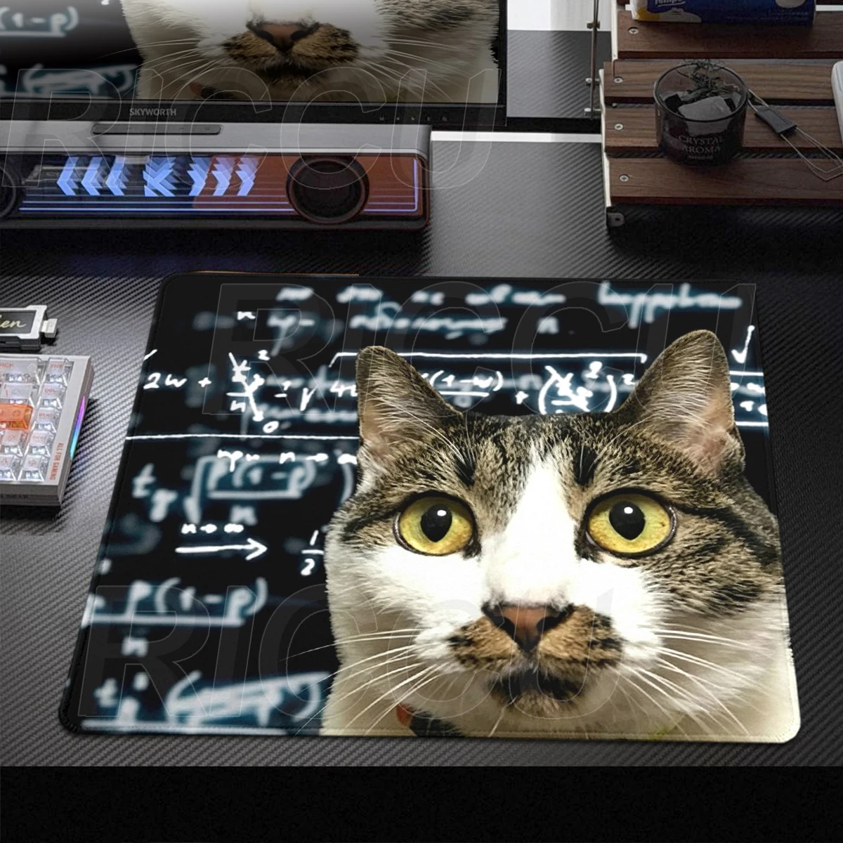 Funny Math Meme Mouse Pad Cute Cartoon Cat Office Table Mat Gamer Small Rubber Mousemat XS Gaming Keyboard Carpet PC Accessories