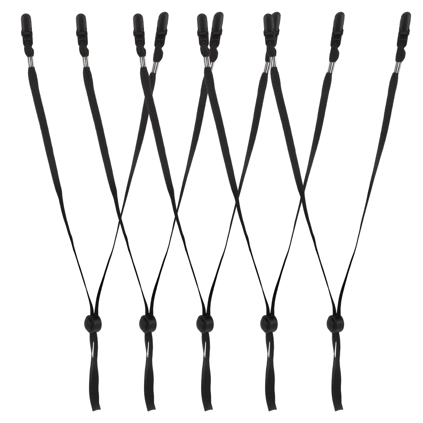 

5Pcs Windproof Hat Strap Clips Adjustable Lanyard Neck Strap for Hats Secure Fit Cycling Hiking Fishing Wind Resistant Accessory