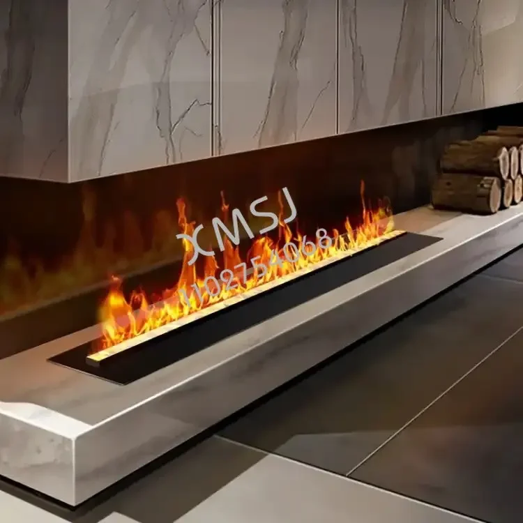 

Customized 3.2m Color 3D Flame 5-year Warranty, Silent Water Mist Electric Fireplace, Automatic Water Spraying