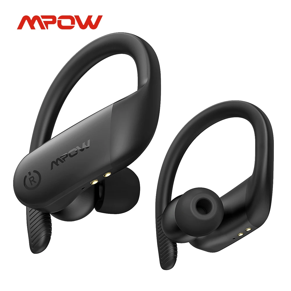 Mpow Flame Lite Wireless Earbuds Sport Bluteooth Earphones with Bass Plus Sound IPX7 Waterproof Touch Control Ear Hook Earphone