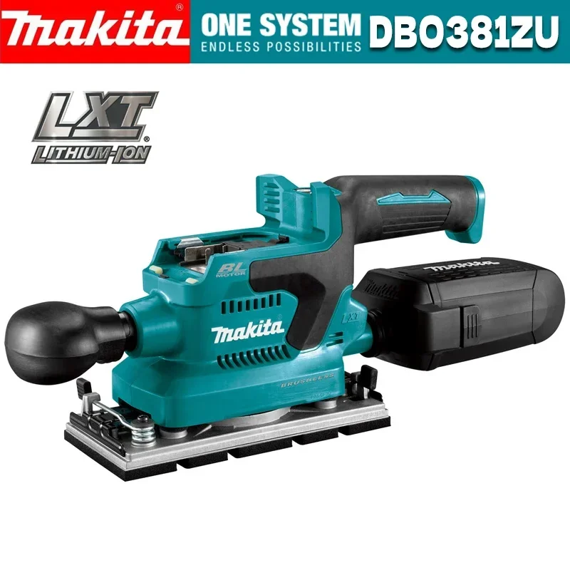 MAKITA DBO381 18V LXT Brushless ⅓ Sheet Finishing Sander AWS Furniture Woodworking Aanding Machine Power Tools DBO381ZU