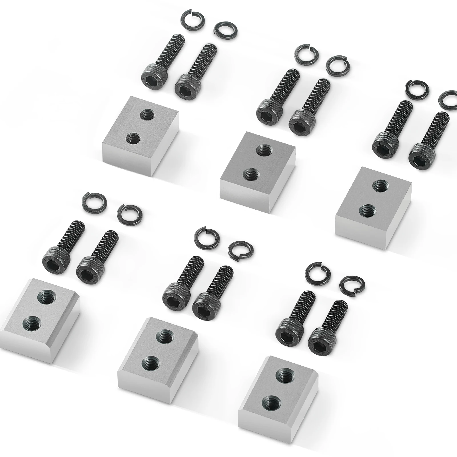 SucceBuy Electric Rebar Cutter Blade 6PCS HRC58-60 Hard Rebar Blade Replacement Jaw Blades with 12 Spring Washer for Model RC-25
