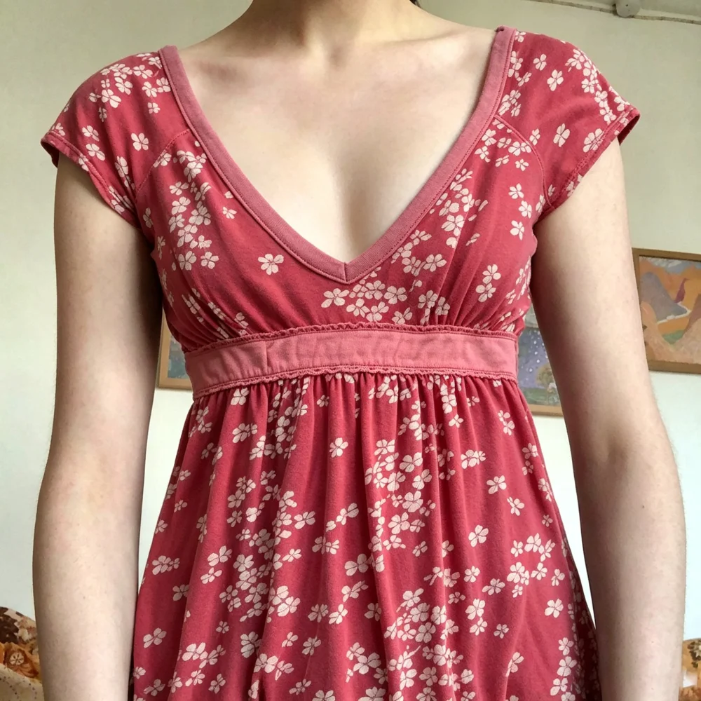 Women Floral Print Mini Dress Deep V‑Neck Cap Sleeve Empire Waist Summer Boho Casual Short Sundress