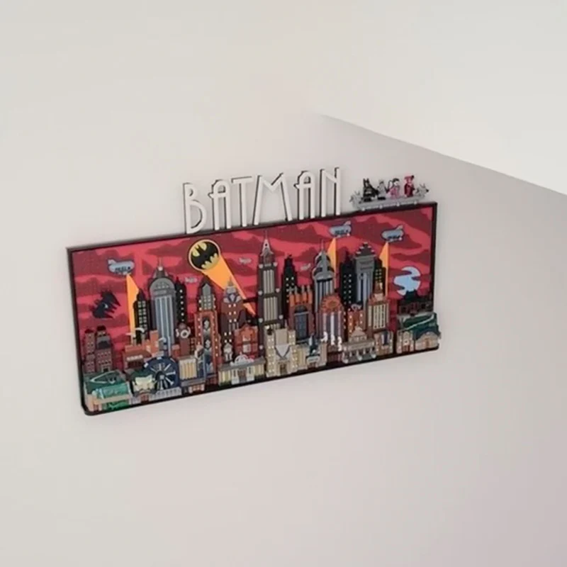 2025 جديد 76271 باتمان: سلسلة الرسوم المتحركة مدينة جوثام اللبنات لعبة جدار الزينة المتقدمة H هدية الكريسماس