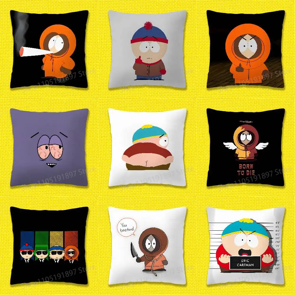 Kenny Stan Marsh Towelie S-South P-Park Throw Pillow Case For 40x40cm 45x45cm 50x50cm 30x30cm Square Office Pillowship Cover