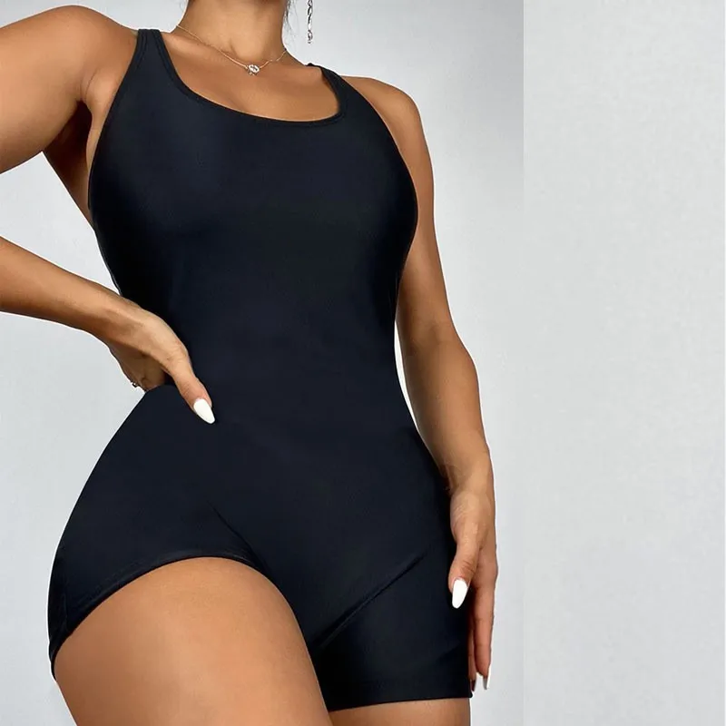 

Многоцветный консервативный купальник-бикини для женщин, спортивный, с высокой талией, из полиэстера, женский купальный костюм