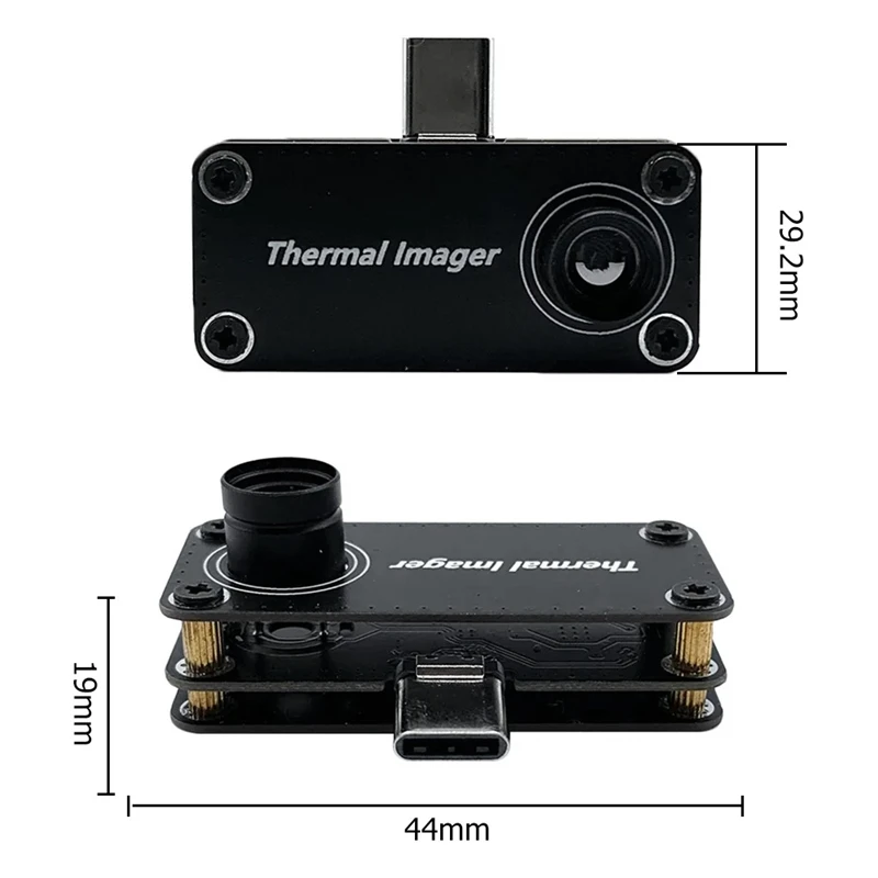 Imagem -05 - Mini Imager Térmico Infravermelho para o Telefone Móvel do Andróide Imagiologia Externo