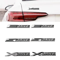 3D Metal Xdrive Sdrive Edrive Car Rear Trunk Emblem Badge Side Fender Sticker For BMW E46 E39 E60 E90 F10 F30 E36 X1 X3 X6 X5 X7