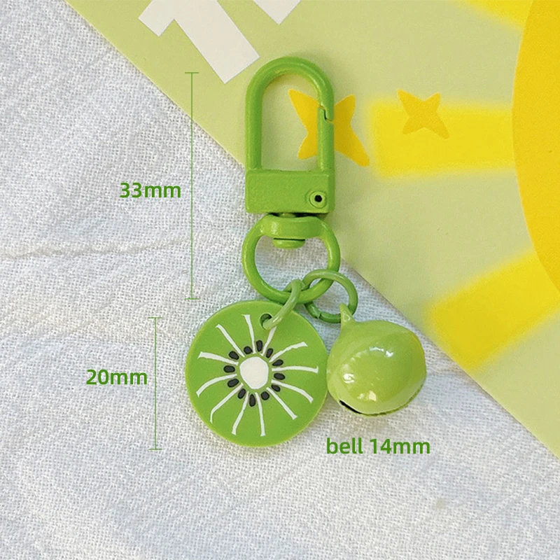 5/10pcs Fruit Keychain Pendant Backpack Decoration Phone Chain Key Buckle Diy Jewelry Making Key Ring Bag Accessories Cute Clasp